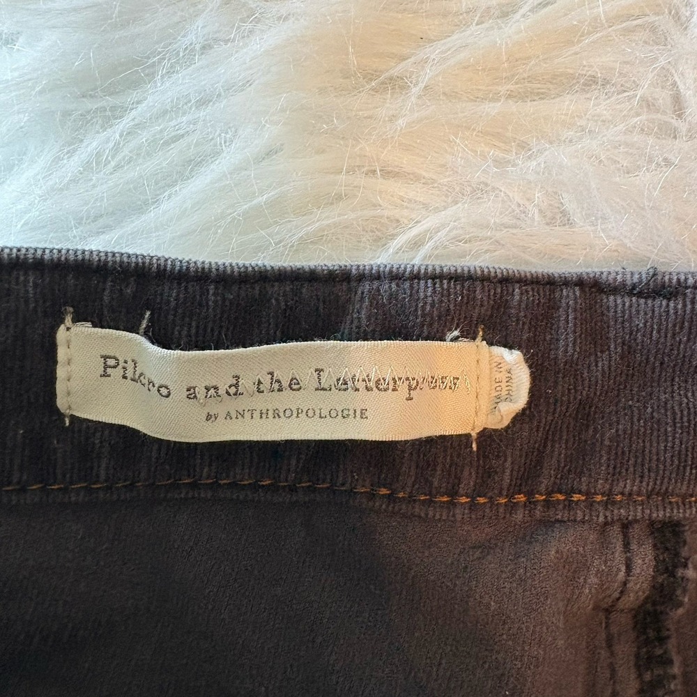 Pilcro And The Letterpress High Rise Skinny Corduroy Pants Womens 28x24 Gray - Picture 6 of 11